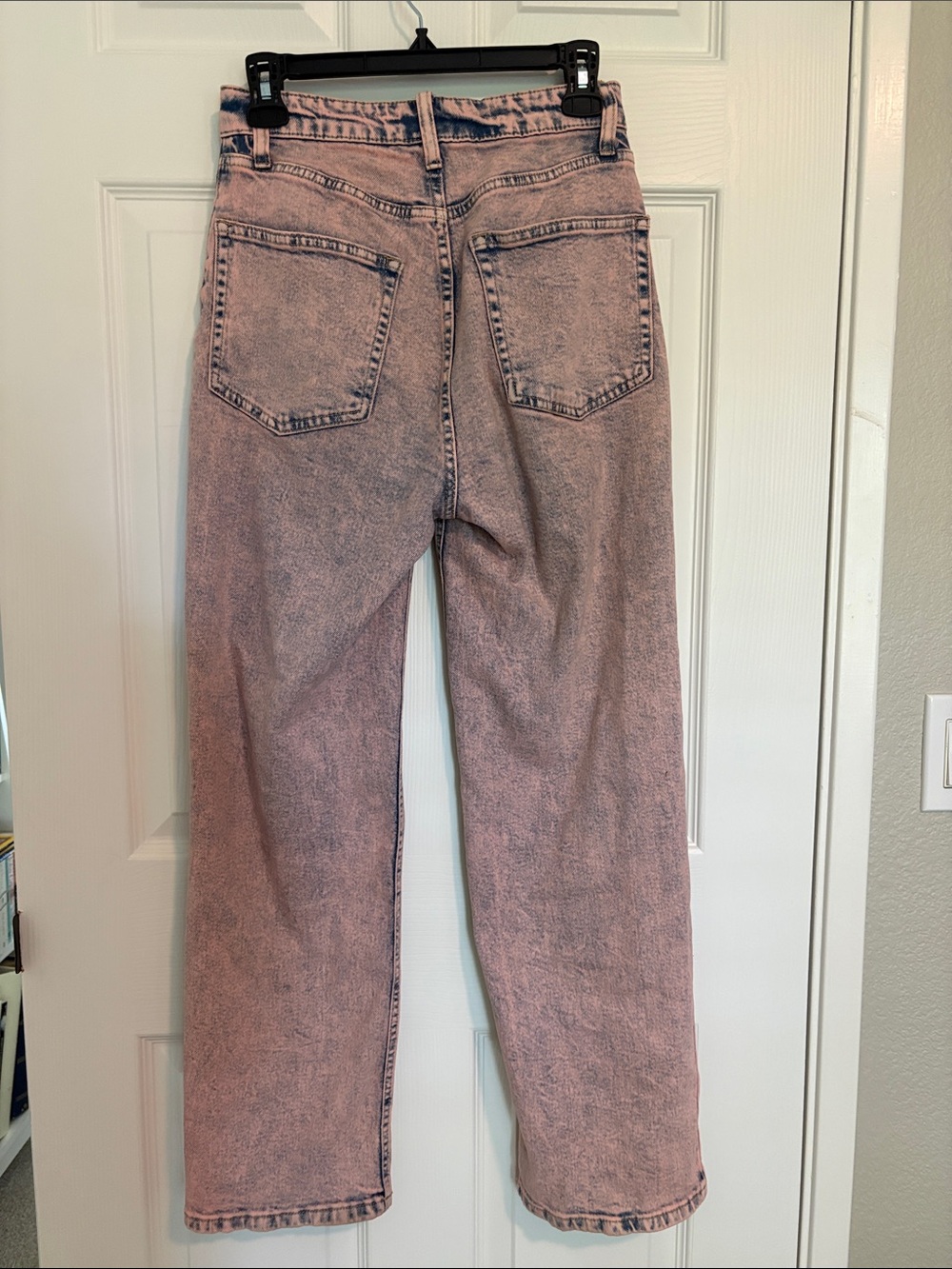 wild fable Pink Acid-Wash Straight-Leg Jeans - Picture 6 of 6